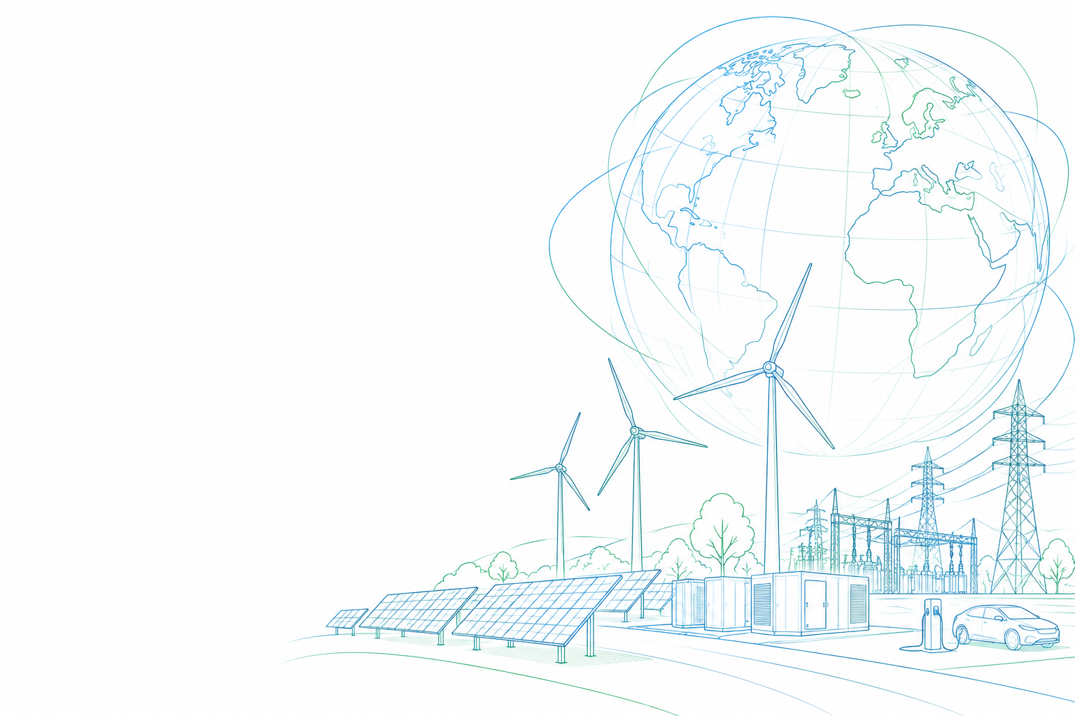 Renewable energy infrastructure and the Earth